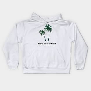 Flirty Palms by the Beach Kids Hoodie